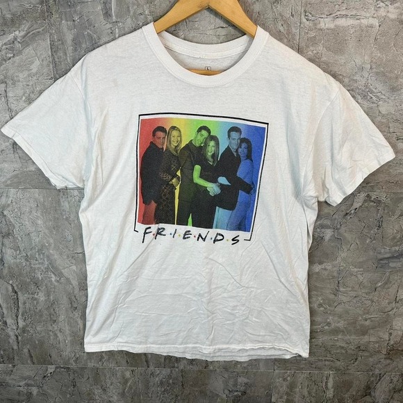 Other - Vintage Friends The Television Series Group Photo White Tee Shirt Large